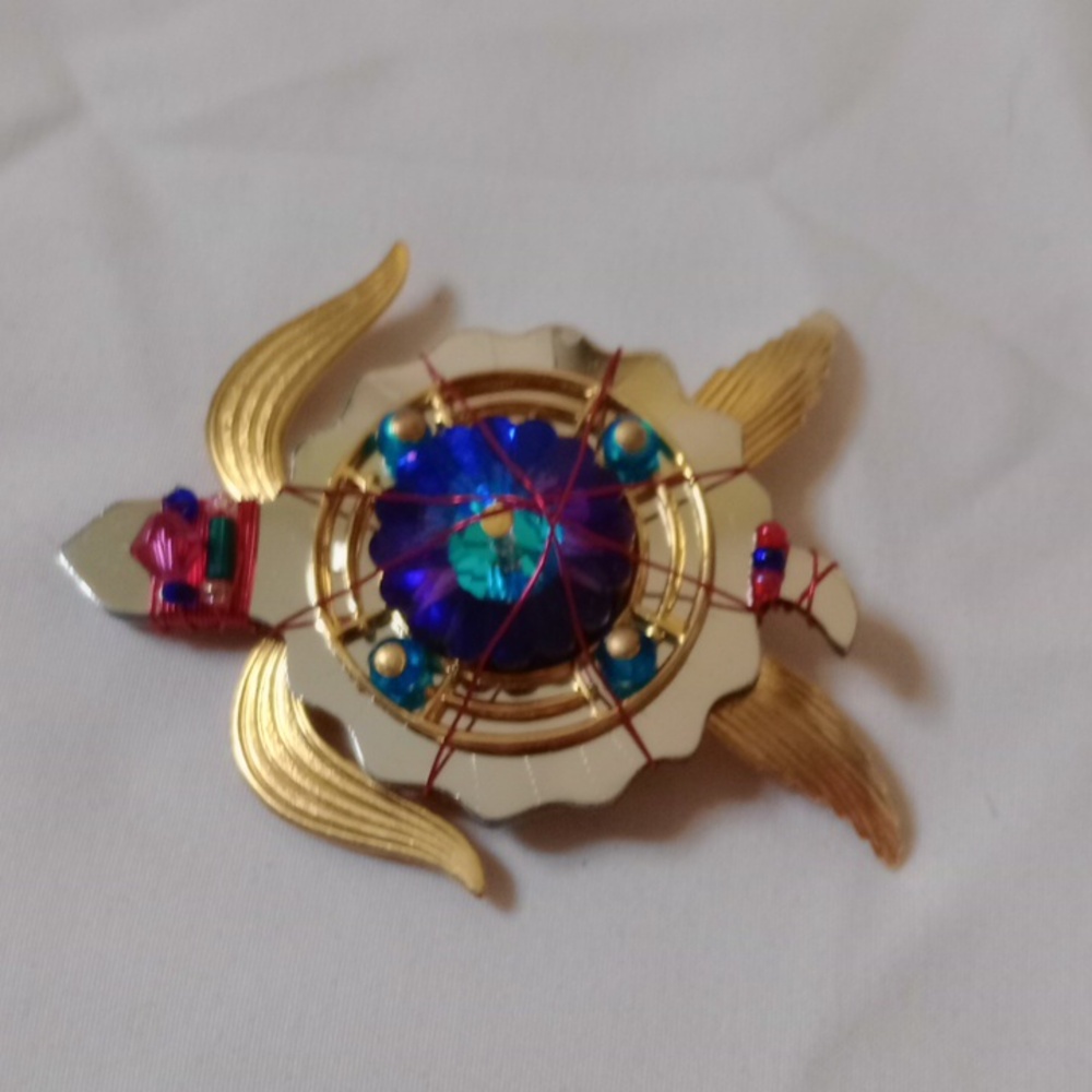 Elegant Multicolor Turtle Brooch By LIZTECH 98